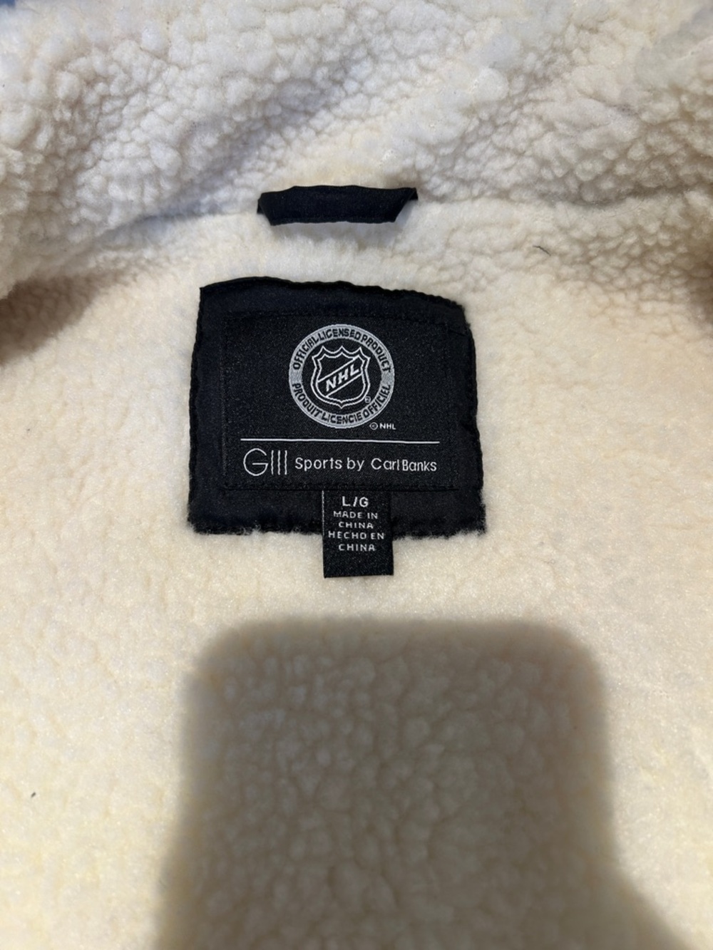 Men's Puffer Jacket in Black, Red & White - Picture 6 of 7